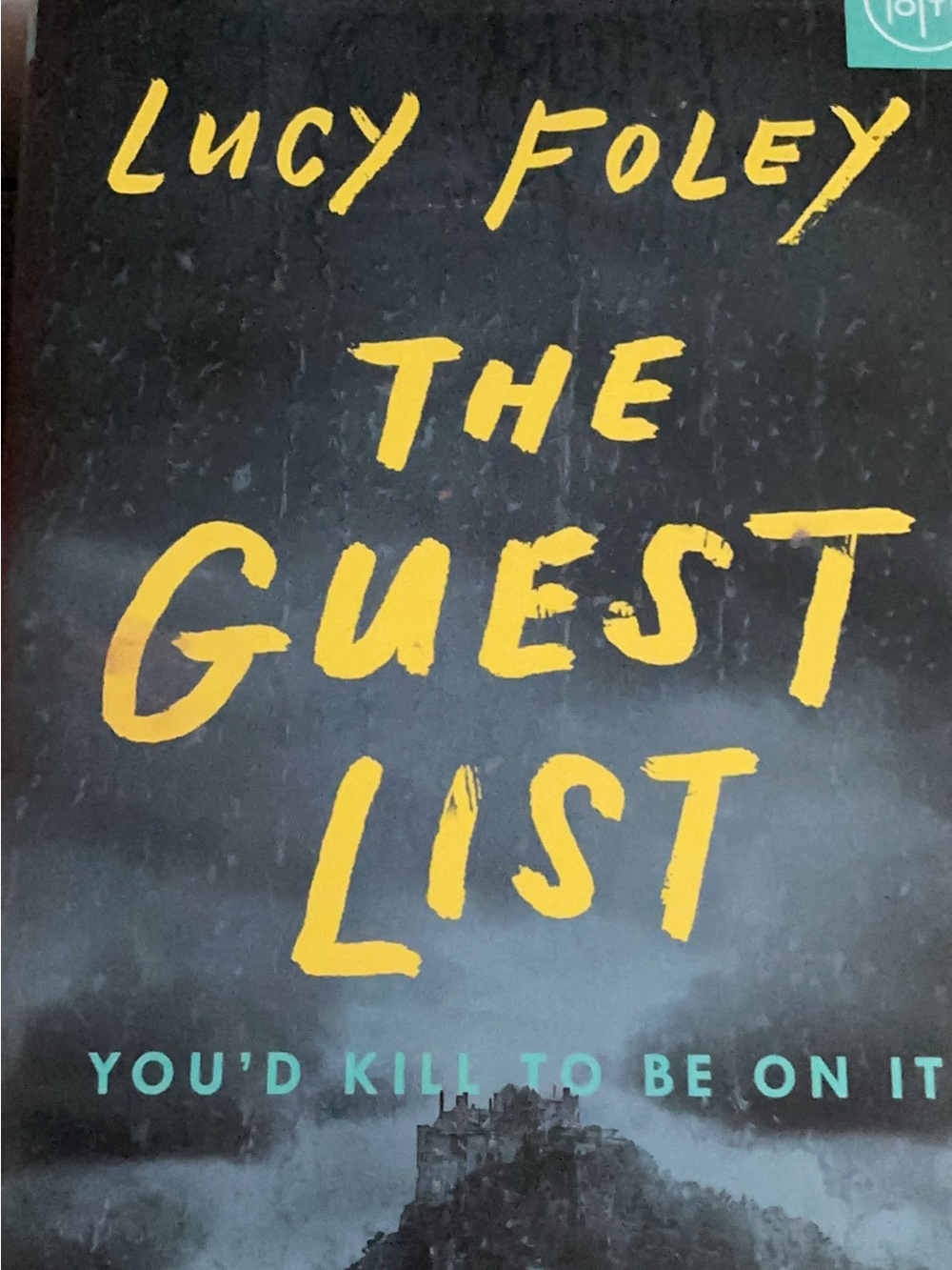 The Guest List by Lucy Foley - Black Cover with Yellow Title